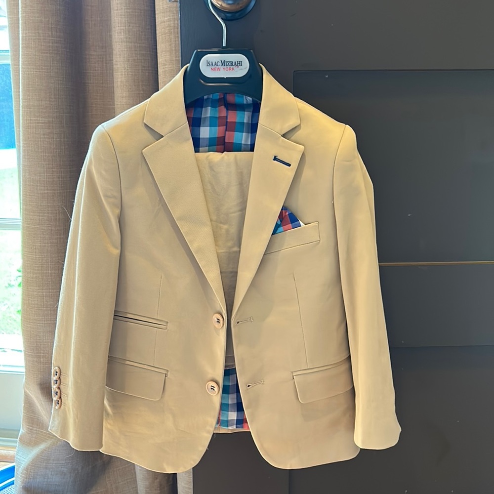 Boys Isaac Mizrahi Tan Suit